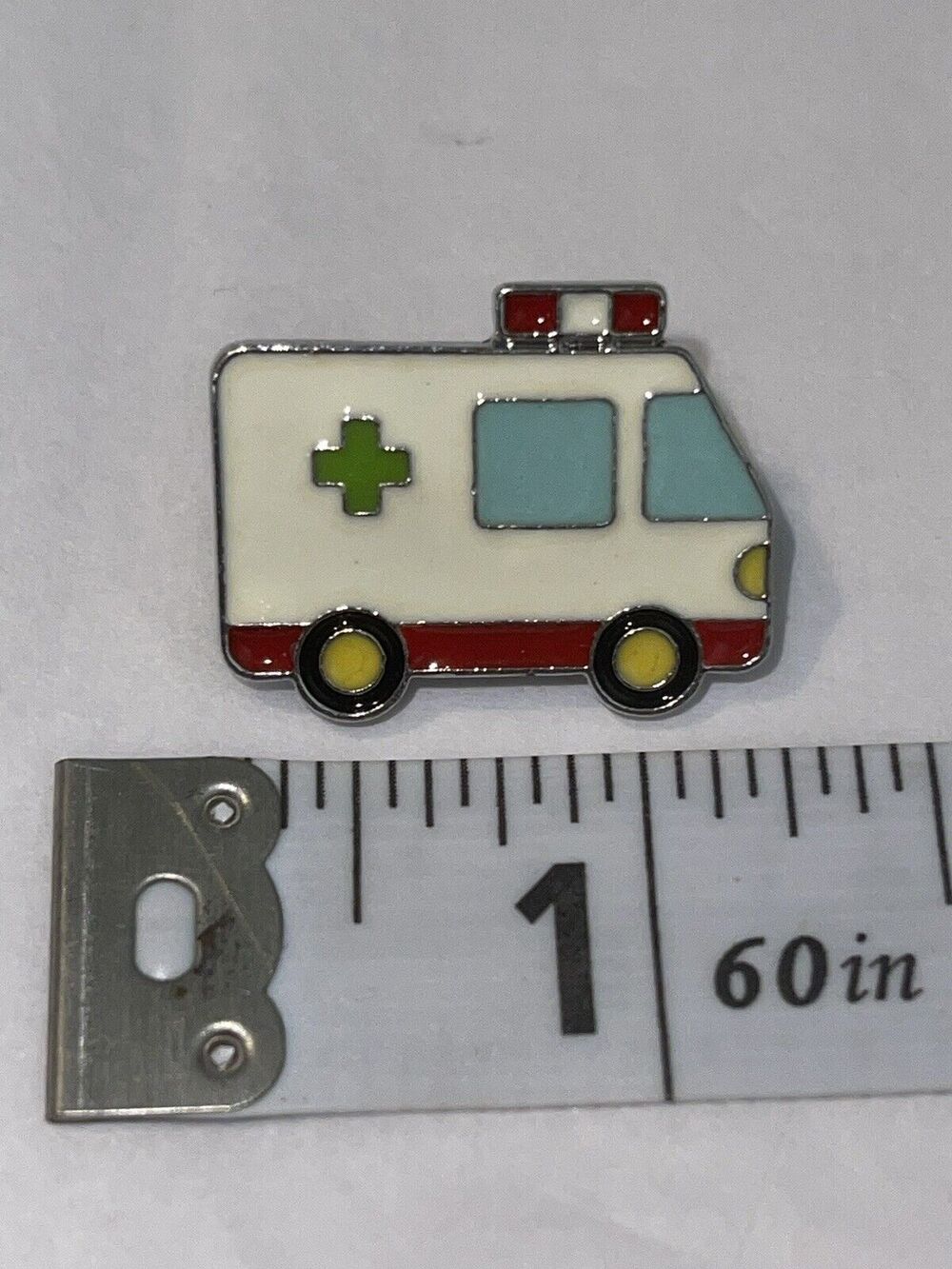 Ambulance Green Cross Pin Brooch